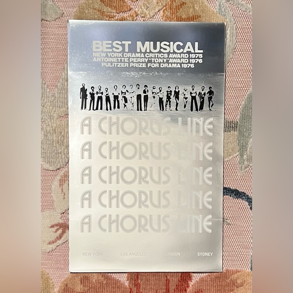 RARE FIND Vintage 1970s A Chorus Line Poster